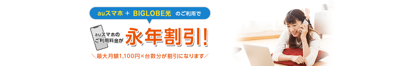 auスマートバリュー auスマホ+BIGLOBE光